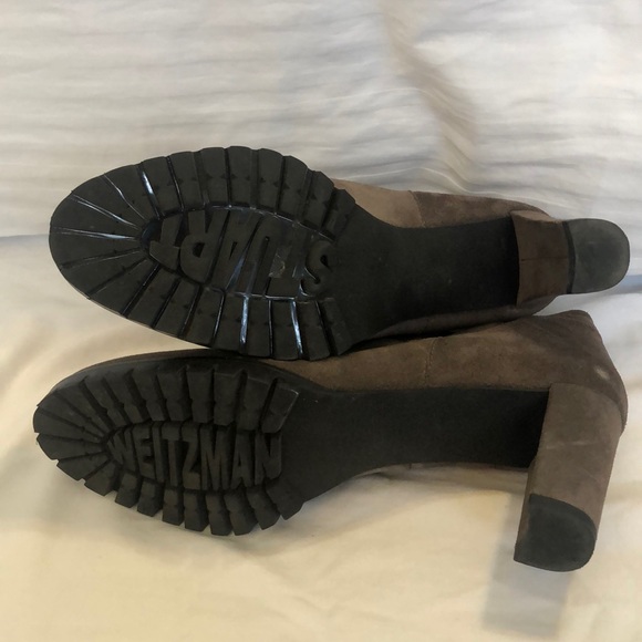 Stuart Weitzman brown suede heeled booties - Picture 4 of 4